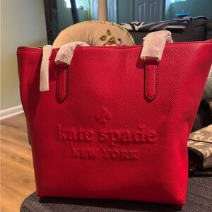 Kate Spade Vibrant Red Tote Bag